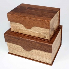 caja de papel de diseño de madera
