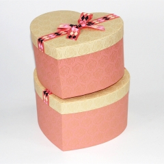 Cajas de regalo románticas en forma de corazón con cinta para el día de San Valentín
