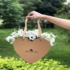 Caja de regalo portátil de la flor de la forma del corazón para la decoración de la fiesta de invitados
