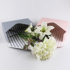 Gray Florist Bouquet Packaging Gift Box Envuelve cajas de papel