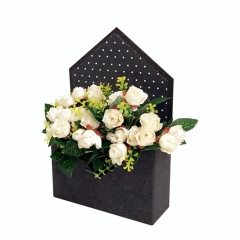 Caja de papel personalizada de la forma del sobre del logotipo para las flores del embalaje