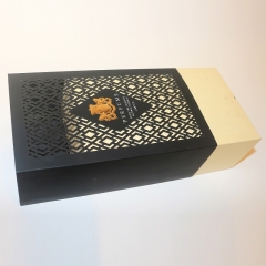 Logotipo personalizado de alta calidad Cartón Caja de vino con cajón