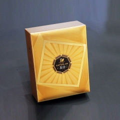 caja de embalaje de vino LOGO de lámina de oro