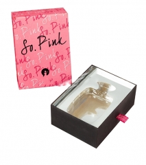 Botella de aceite de regalo de color rosa empaquetado Perfume Perfume regalo conjunto caja