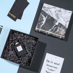 Caja de regalo de cartón personalizada de mármol para Perfume