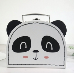 Caja de maletas de papel Panda Design para niños diseño animal