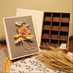 Impresión personalizada en forma de libro caja de regalo de Chocoalte para el día de San Valentín