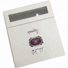 Caja de empaquetado del regalo de papel por encargo para el paquete de la extensión del pelo con magnético