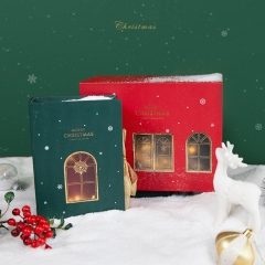 Caja de regalo navideña decorativa
