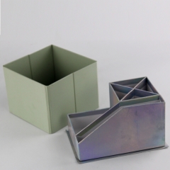 Caja de embalaje del envase de la pluma del papel plegable para los efectos de escritorio del embalaje