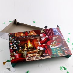 Caja de Embalaje de Papá Noel Plegable para Navidad