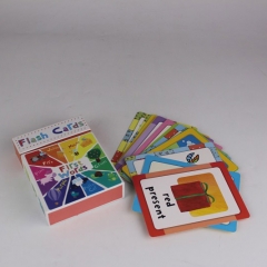 Tamaño personalizado 98 * 70mm juego de cartas para el aprendizaje del bebé para niños educación