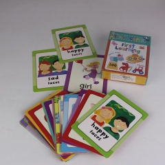 tamaño personalizado 62 * 87 mm educación flash tarjeta jugando a las cartas de impresión