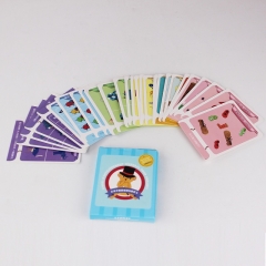 diseño personalizado educativo tarjetas flash naipes tarjetas de juego con caja