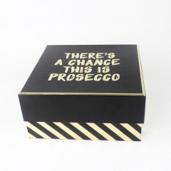 caja de embalaje de caja de regalo impresa personalizada de laminación mate de lujo con estampado en caliente