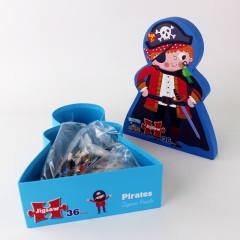 juego de rompecabezas personalizado con caja de papel para niños