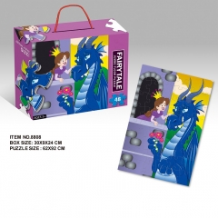 impresión a todo color para niños varios diseños de cartón rompecabezas de sublimación personalizado