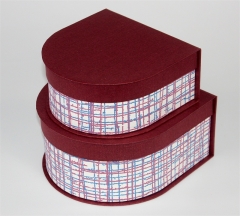 cajas de anillo de embalaje de papel de joyería de logotipo personalizado de lujo para bodas