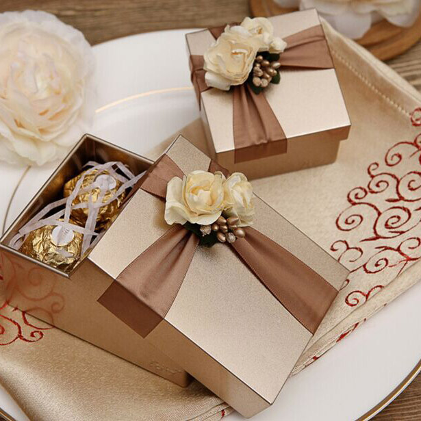 Caja de regalo de caramelo ---- Decoración de boda